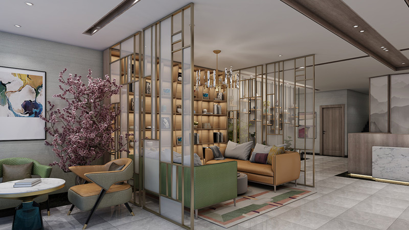 河北吾悅新中式精品酒店裝修設(shè)計(jì)公司案例(圖3)