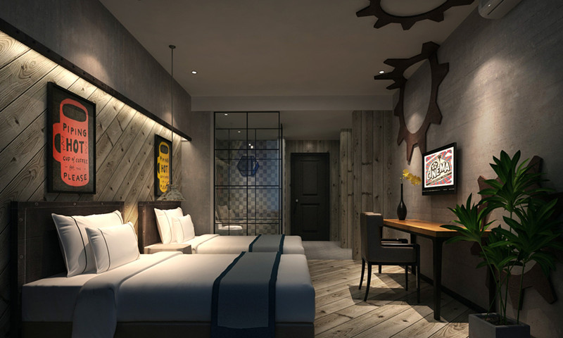 北京樂酷花園主題酒店裝修設(shè)計(jì)公司案例(圖4)