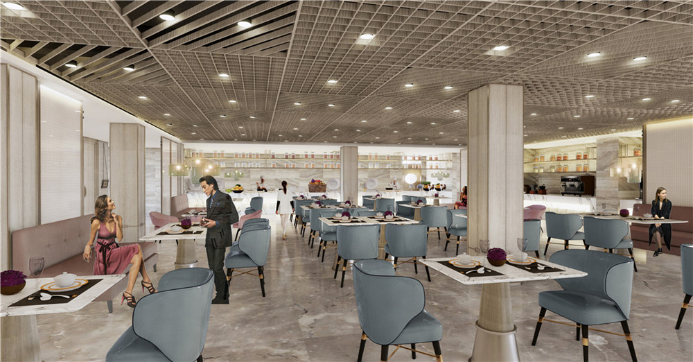 洛陽富饒商務酒店餐廳裝修設(shè)計效果圖 洛陽富饒商務酒店餐廳裝修設(shè)計效果圖