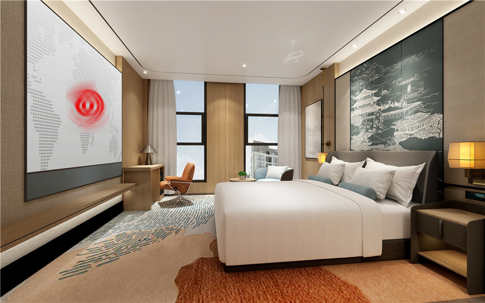 鄭州勝高國際酒店大床房裝修設(shè)計方案 鄭州勝高國際酒店大床房裝修設(shè)計方案