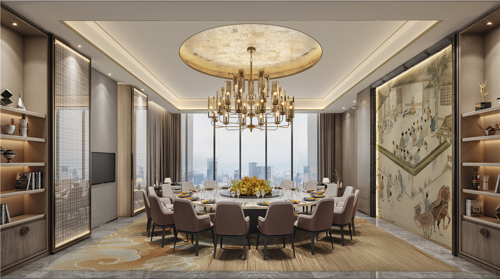 駐馬店華鼎開元五星級(jí)酒店中餐廳包房裝修設(shè)計(jì)效果圖 駐馬店華鼎開元五星級(jí)酒店中餐廳包房裝修設(shè)計(jì)效果圖