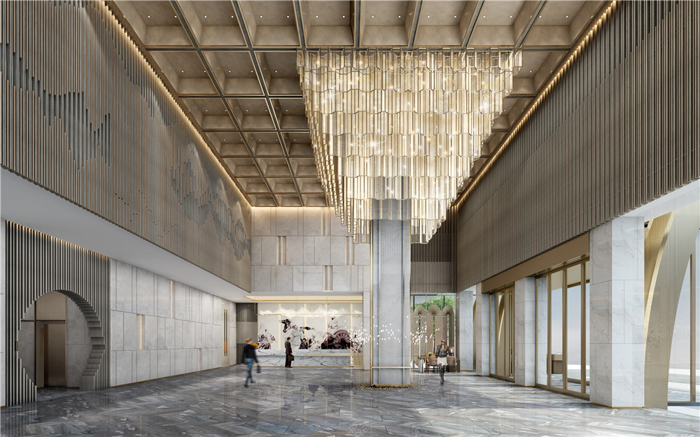 鄭州華鼎裕豪高端商務(wù)酒店大堂裝修設(shè)計(jì)效果圖 鄭州華鼎裕豪高端商務(wù)酒店大堂裝修設(shè)計(jì)效果圖