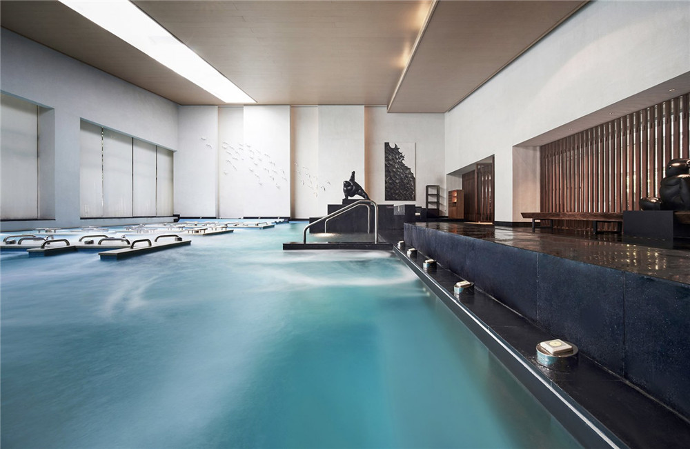 明谷行館新中式溫泉度假酒店浴區(qū)裝修設(shè)計(jì)方案