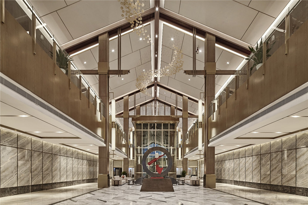 遵義格蘭云天五星級(jí)酒店大堂設(shè)計(jì)裝修案例