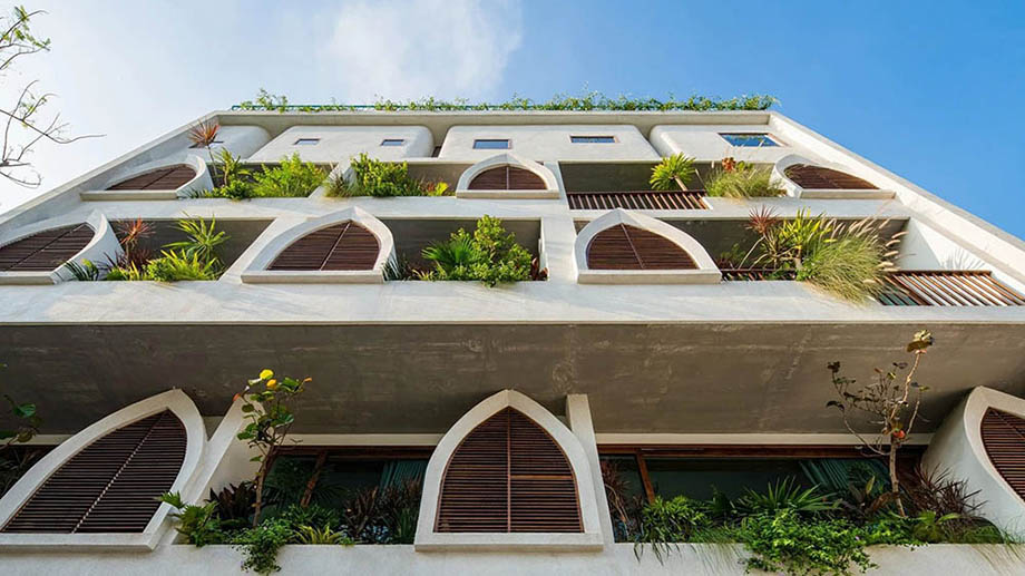 越南蒂芙尼藍酒店裝修設計案例(圖3)