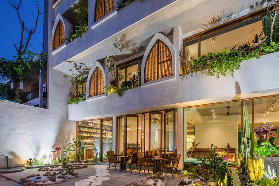 越南蒂芙尼藍酒店裝修設計案例(圖1)